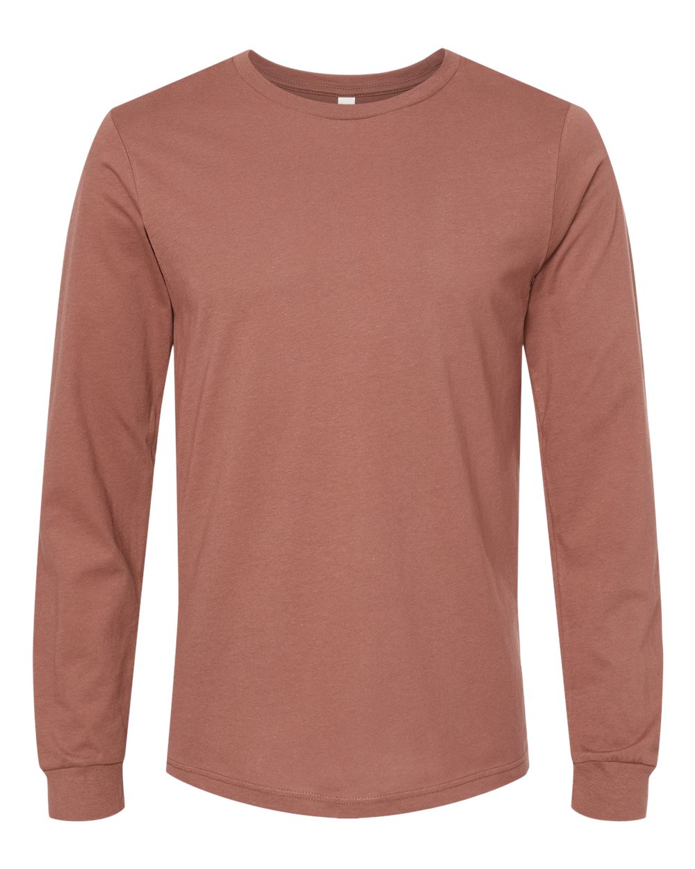 BELLA+CANVAS 3501 Jersey Long Sleeve T-Shirt in Chestnut