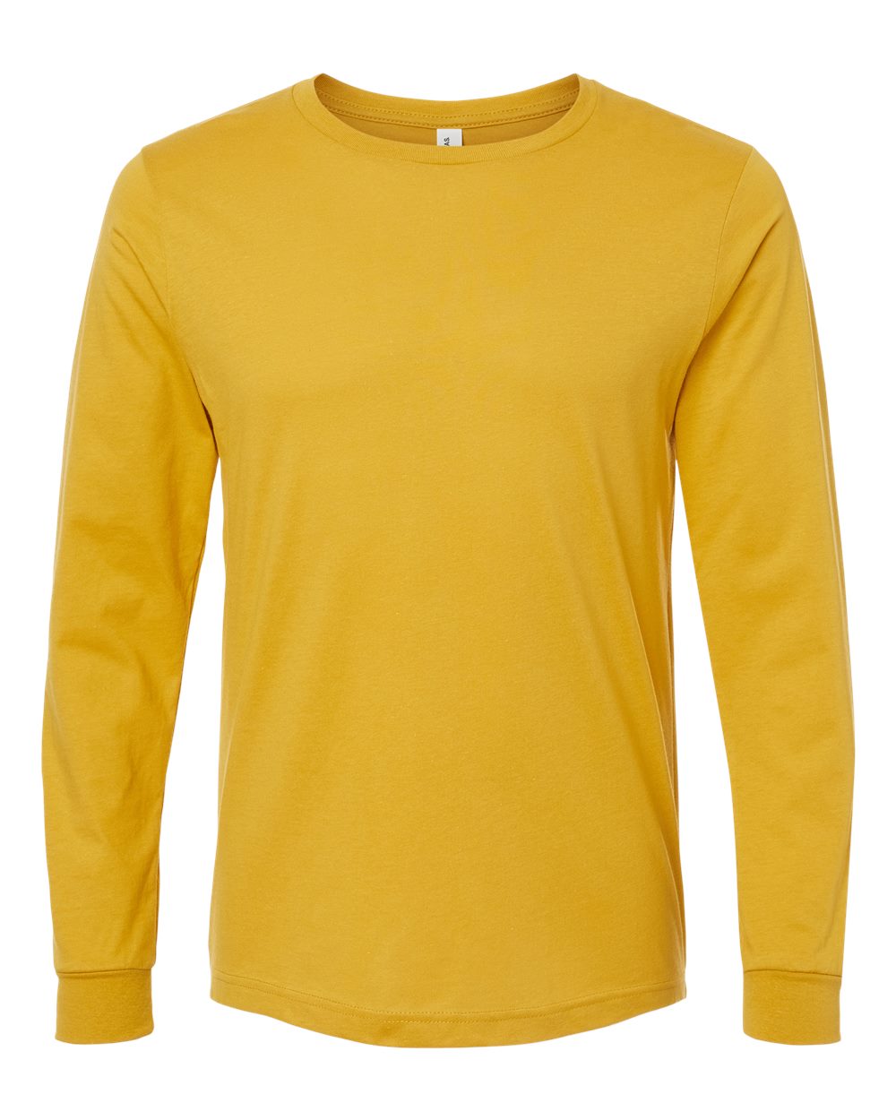 BELLA+CANVAS 3501 Jersey Long Sleeve T-Shirt in Mustard
