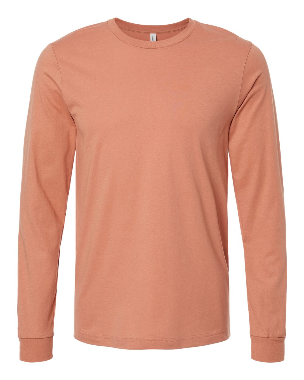 BELLA+CANVAS 3501 Jersey Long Sleeve T-Shirt in Terracotta
