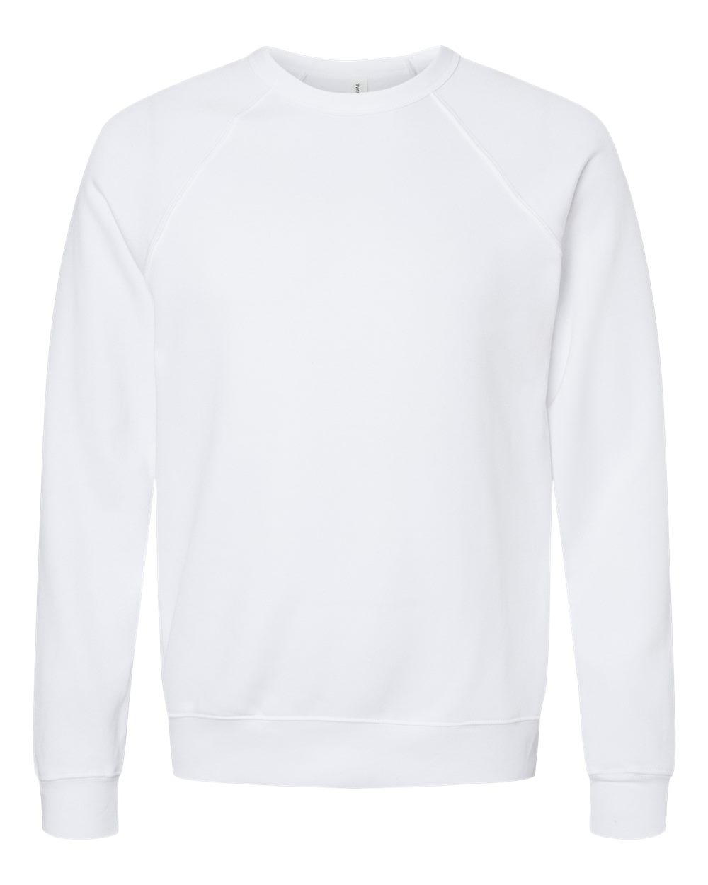 BELLA+CANVAS Sponge Fleece Raglan Crewneck 3901 in White