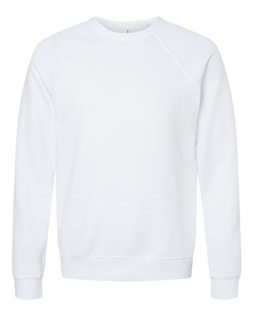 BELLA+CANVAS Sponge Fleece Raglan Crewneck 3901 in White