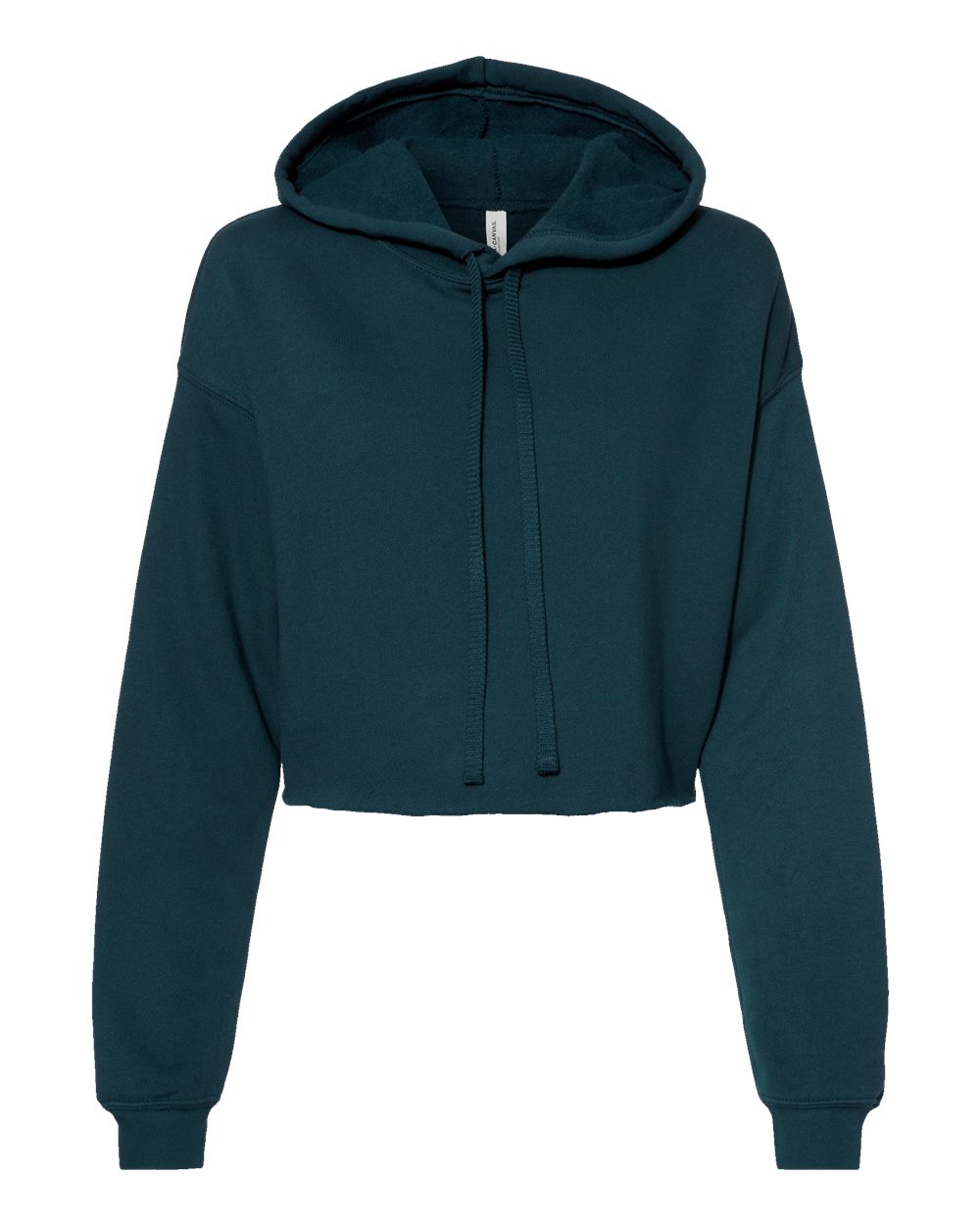 BELLA+CANVAS Women's Crop Fleece Hoodie 7502 in Atlantic
