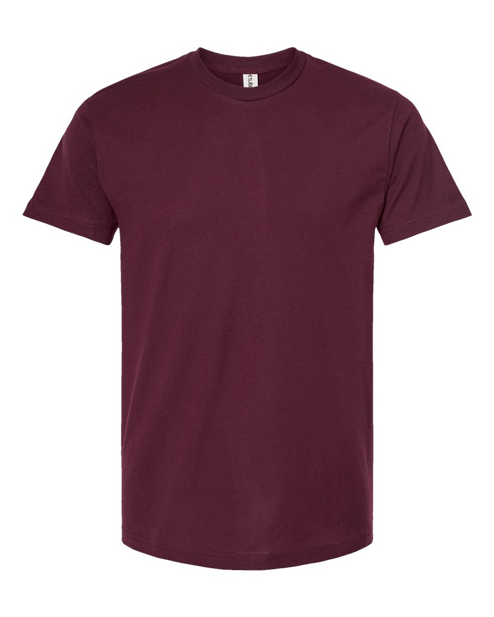 Tultex 202 Fine Jersey T-Shirt in Burgundy