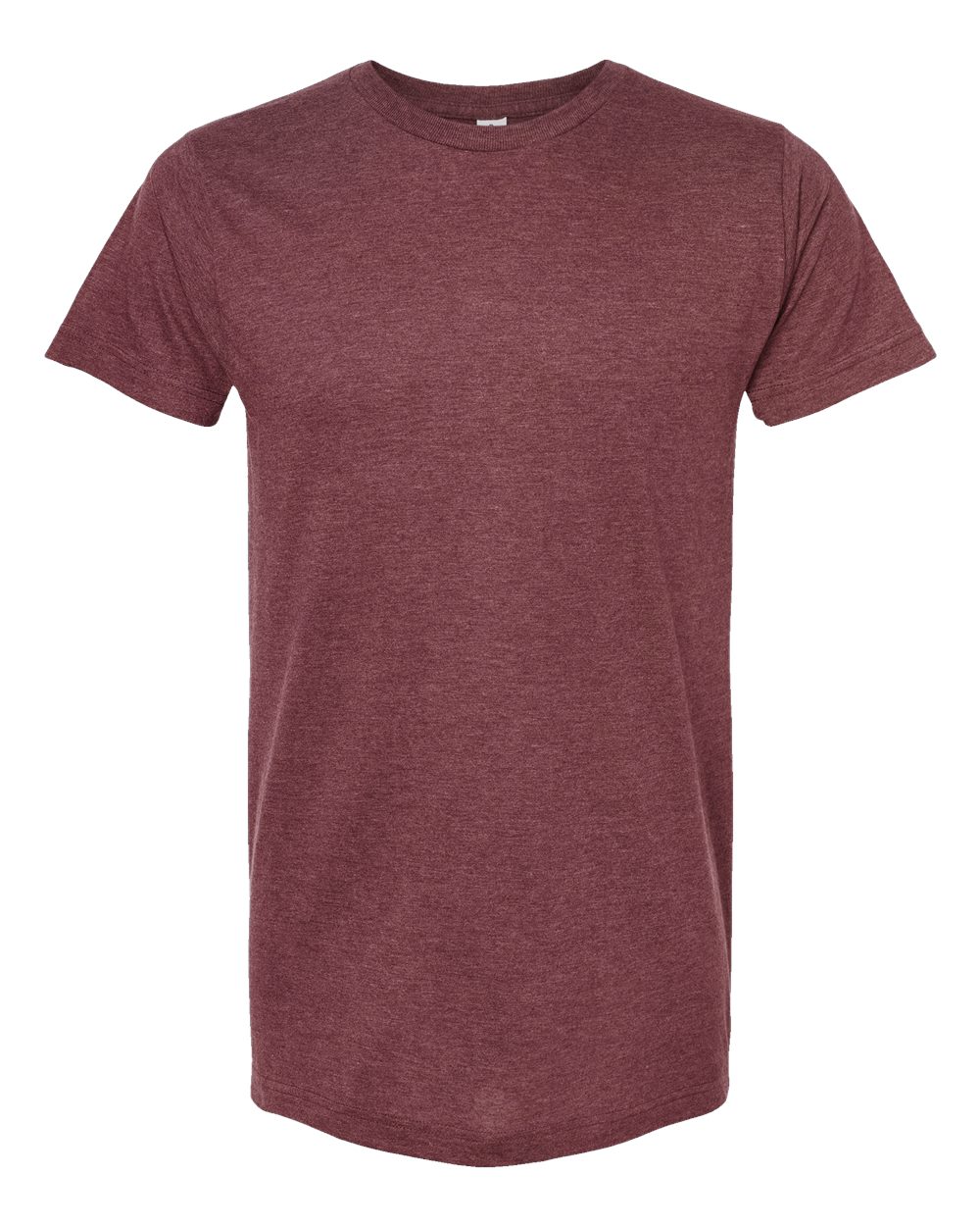 Tultex 202 Fine Jersey T-Shirt in Heather Burgundy