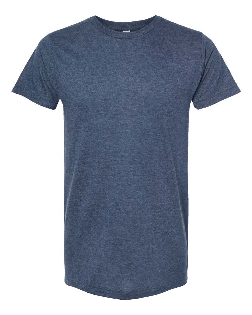 Tultex 202 Fine Jersey T-Shirt in Heather Denim