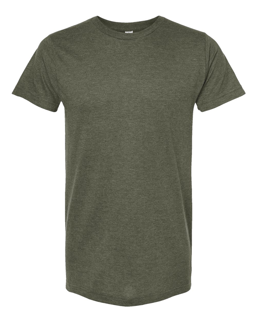 Tultex 202 Fine Jersey T-Shirt in Heather Military Green