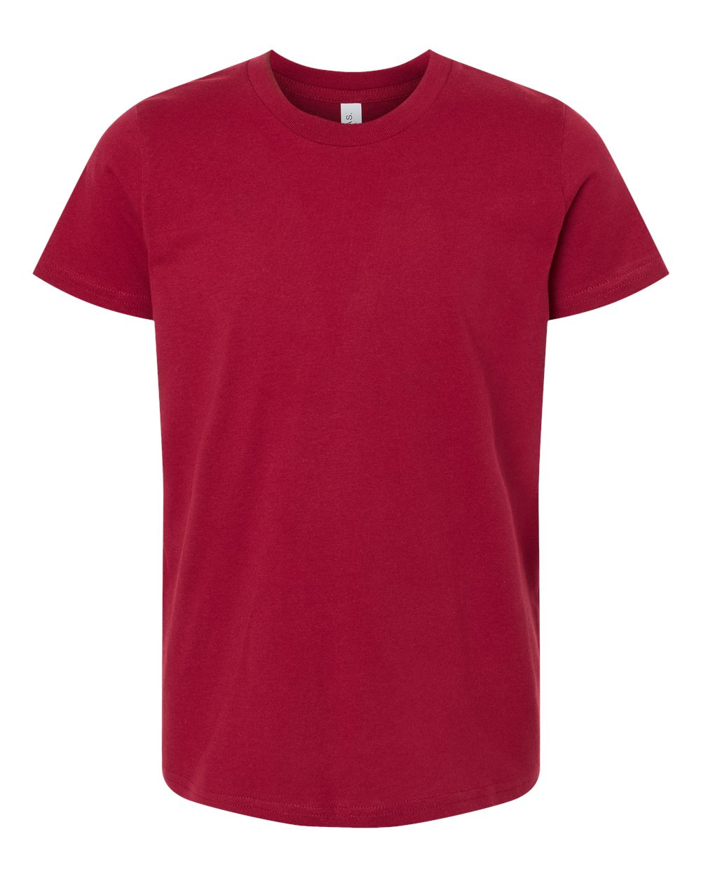 BELLA+CANVAS 3001Y Youth Jersey T-Shirt in Cardinal