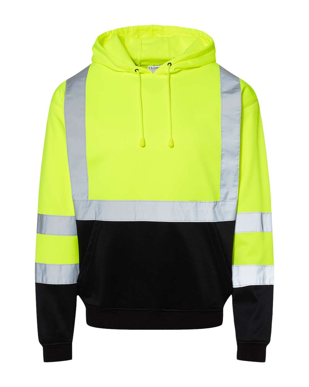 ML Kishigo JS154 Hi-Vis Hooded Sweatshirt - Lime