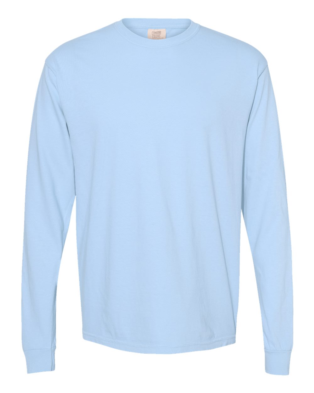 Comfort Colors 6014 Garment-Dyed Long Sleeve T-Shirt in Hydrangea