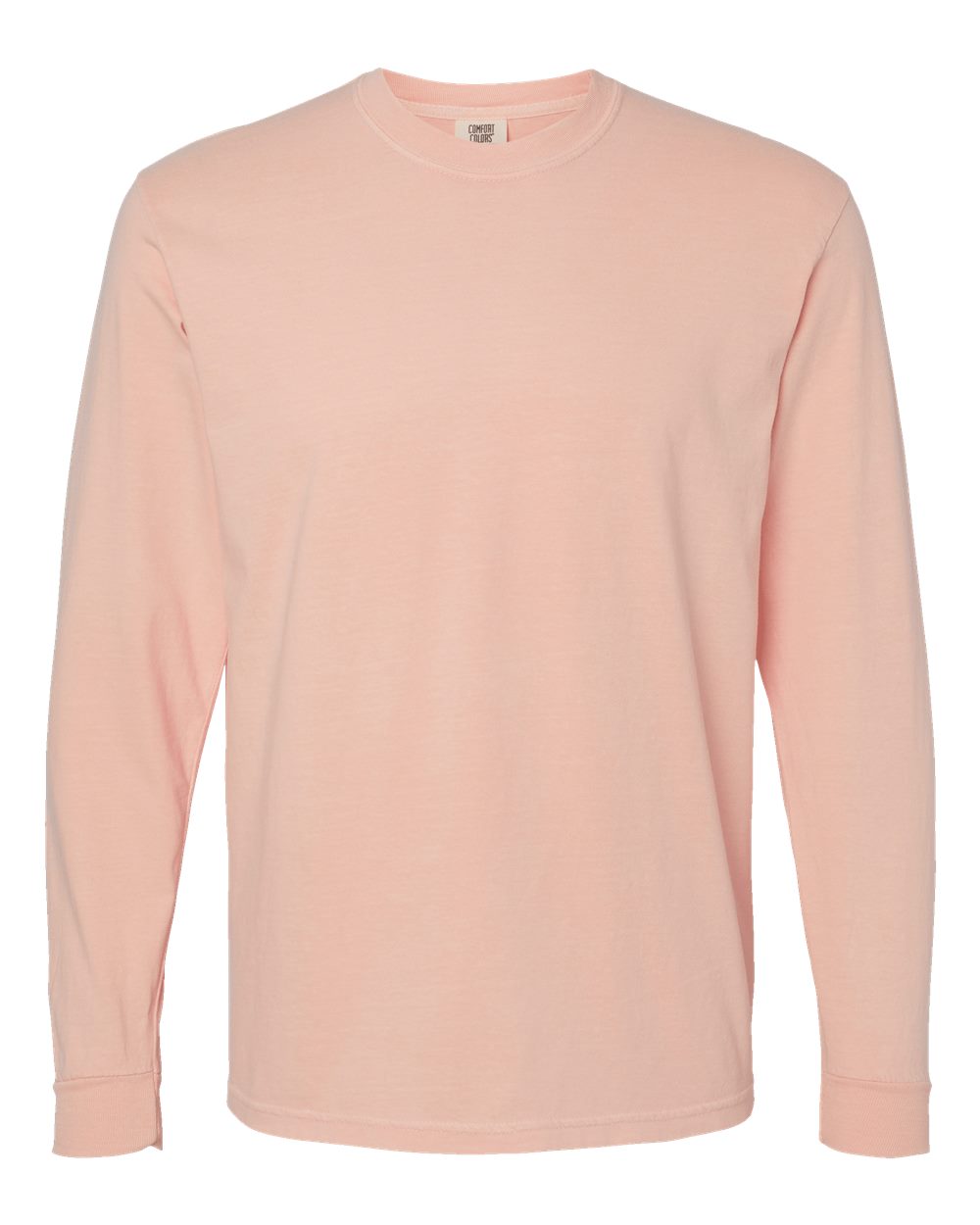 Comfort Colors 6014 Garment-Dyed Long Sleeve T-Shirt in Peachy