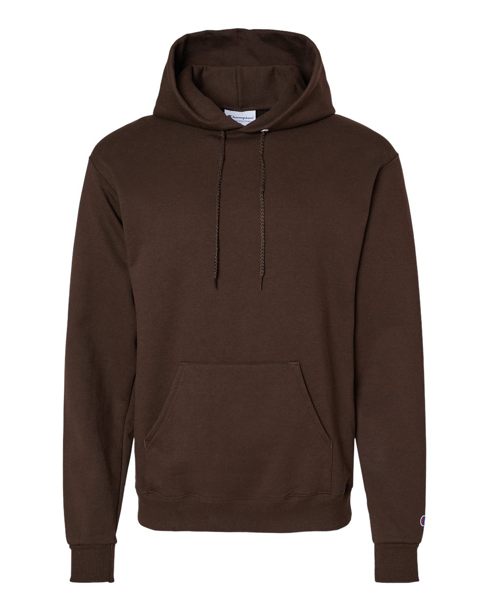 Champion Powerblend Hooded Sweatshirt S700 in Chocolate Brown