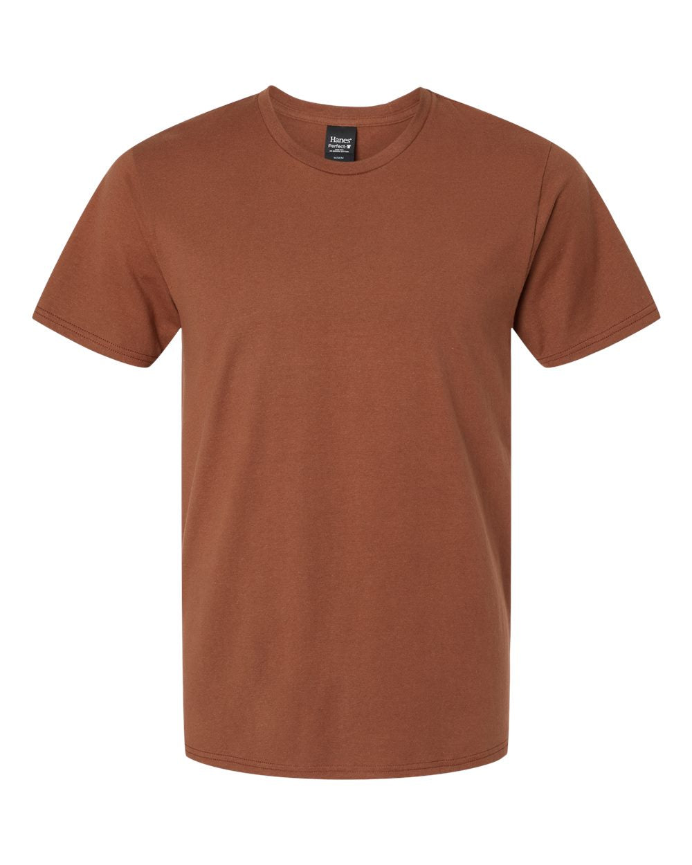Hanes 4980 Perfect-T Ringspun T-Shirt in Canyon Rock Brown