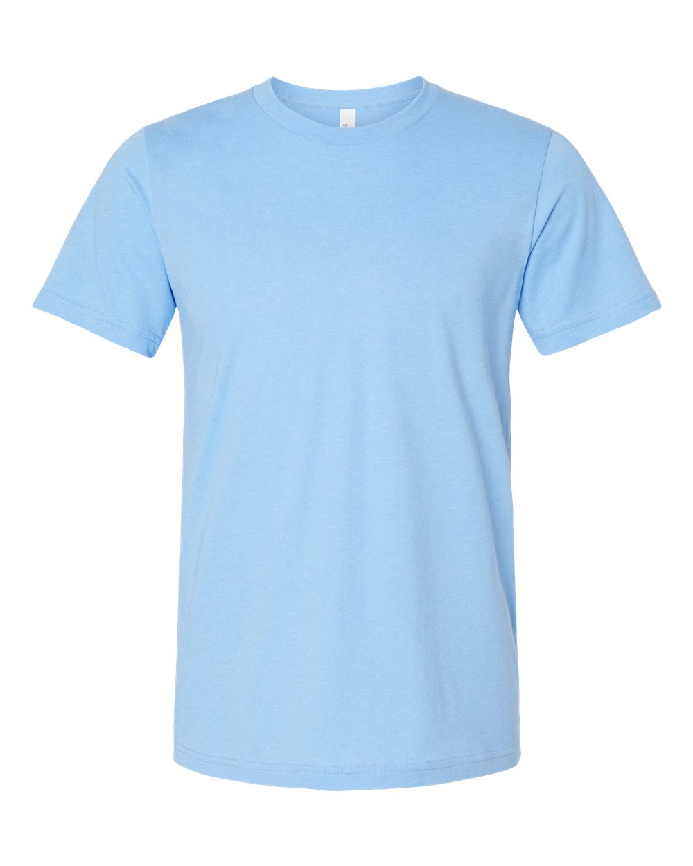 BELLA+CANVAS 3001CVC Heather T-Shirt in Heather Carolina Blue