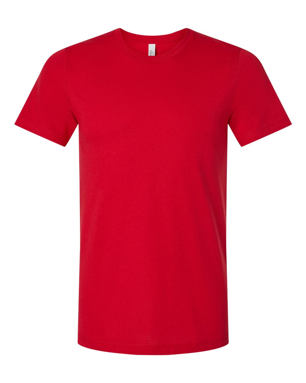 BELLA+CANVAS 3001CVC Heather T-Shirt in Solid Red Blend