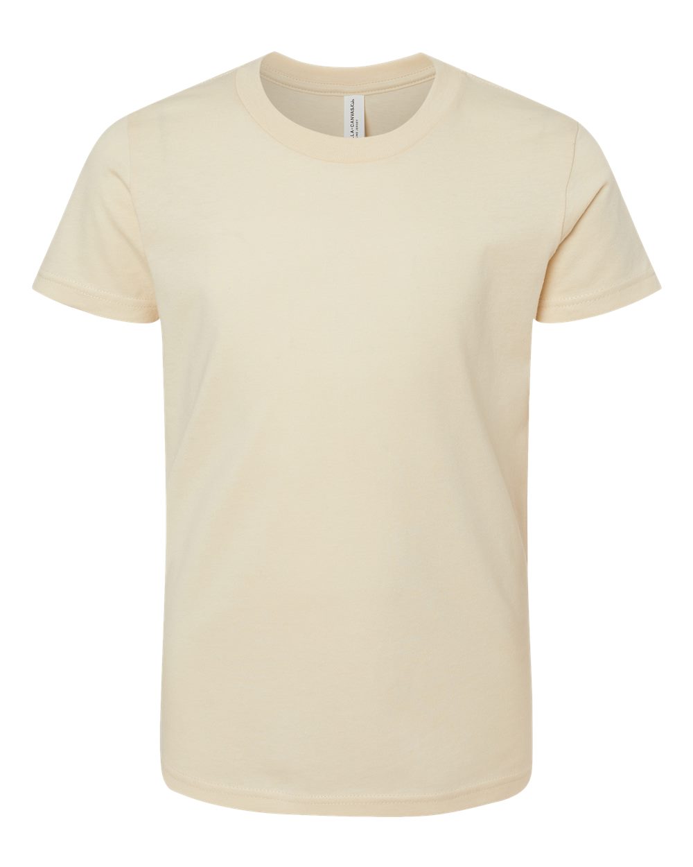 BELLA+CANVAS 3001Y Youth Jersey T-Shirt in Soft Cream