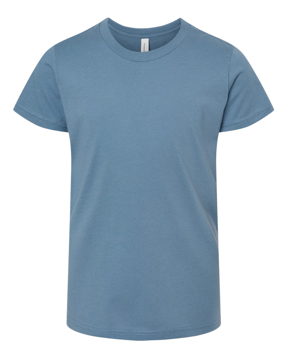 BELLA+CANVAS 3001Y Youth Jersey T-Shirt in Steel Blue