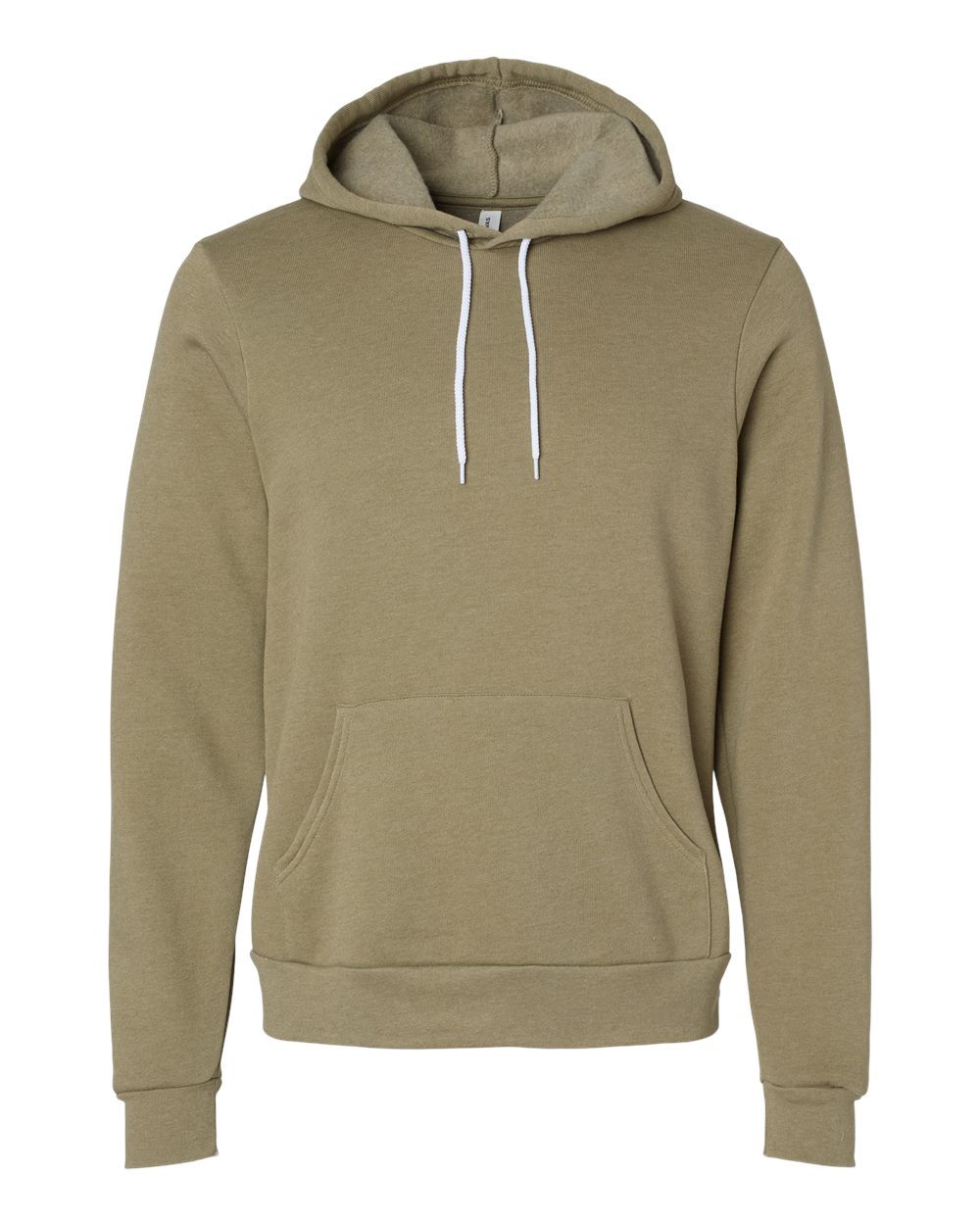 BELLA+CANVAS Sponge Fleece Pullover Hoodie 3719 in Heather Olive