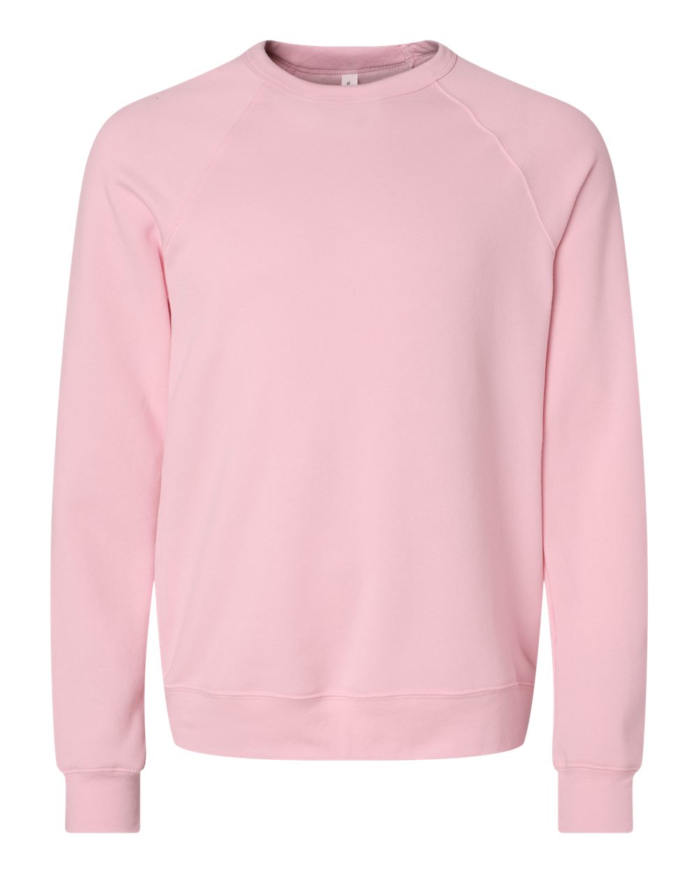 BELLA+CANVAS Sponge Fleece Raglan Crewneck 3901 in Pink