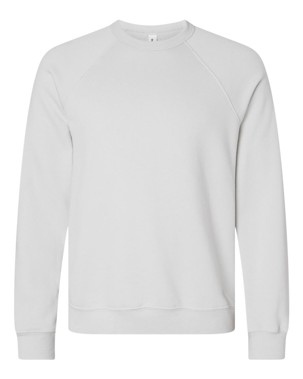 BELLA+CANVAS Sponge Fleece Raglan Crewneck 3901 in Silver