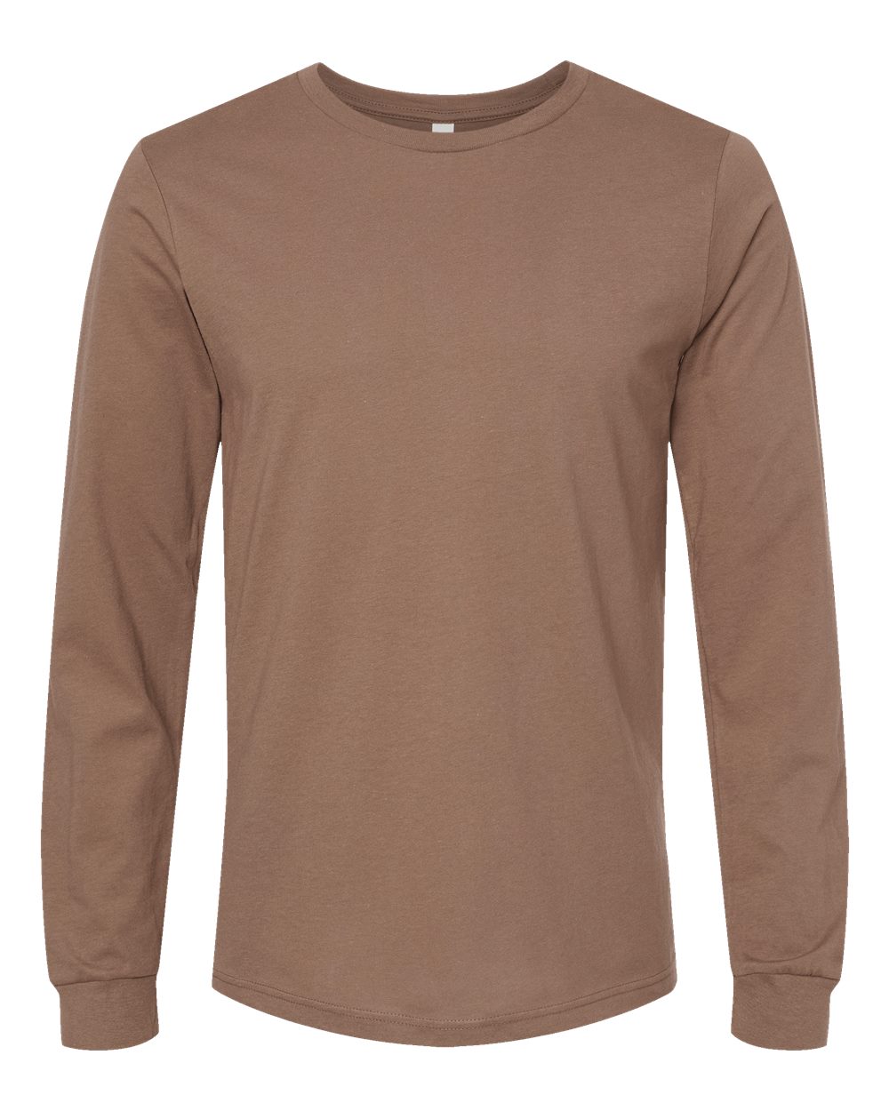 BELLA+CANVAS 3501 Jersey Long Sleeve T-Shirt in Vintage Brown