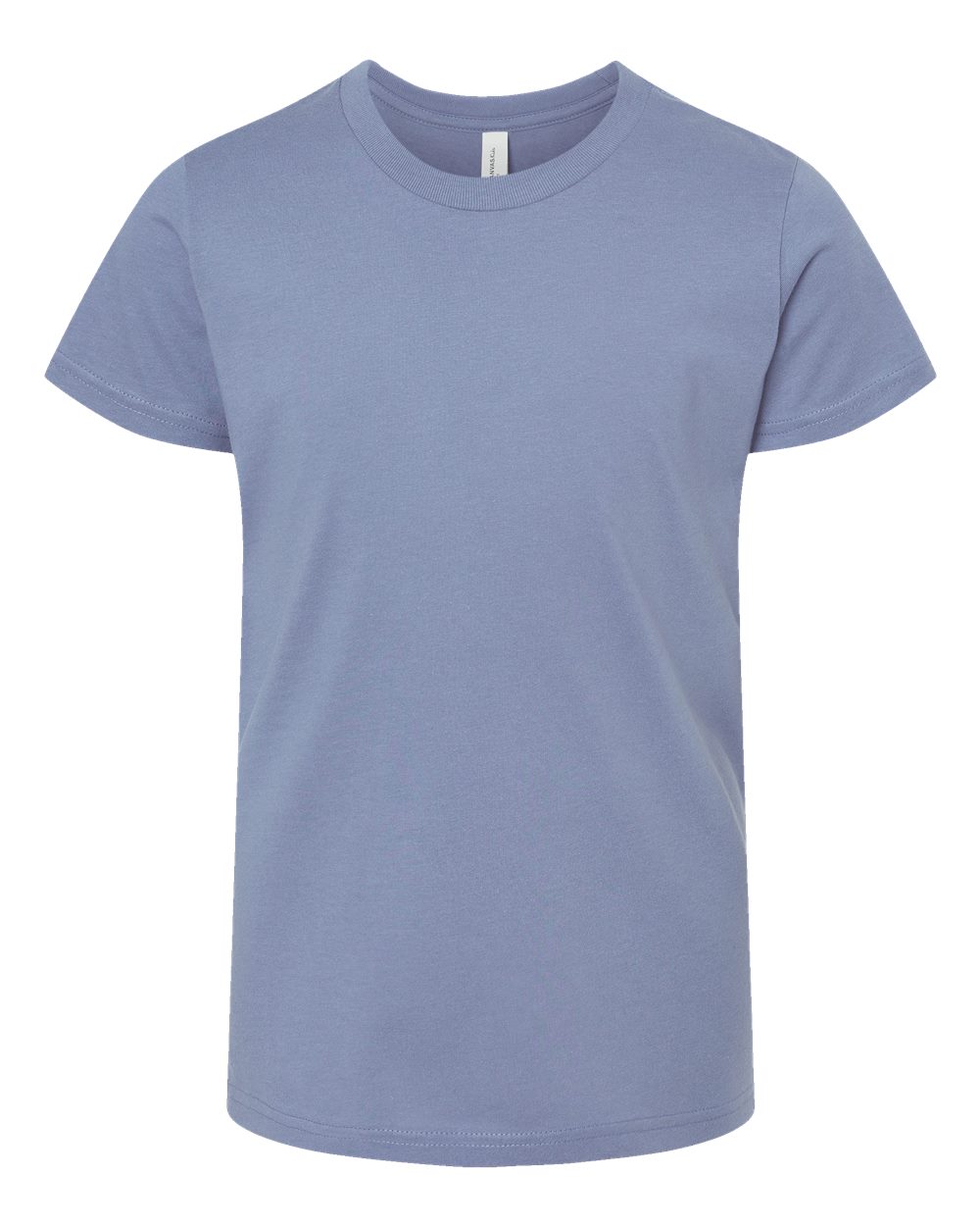 BELLA+CANVAS 3001Y Youth Jersey T-Shirt in Lavender Blue