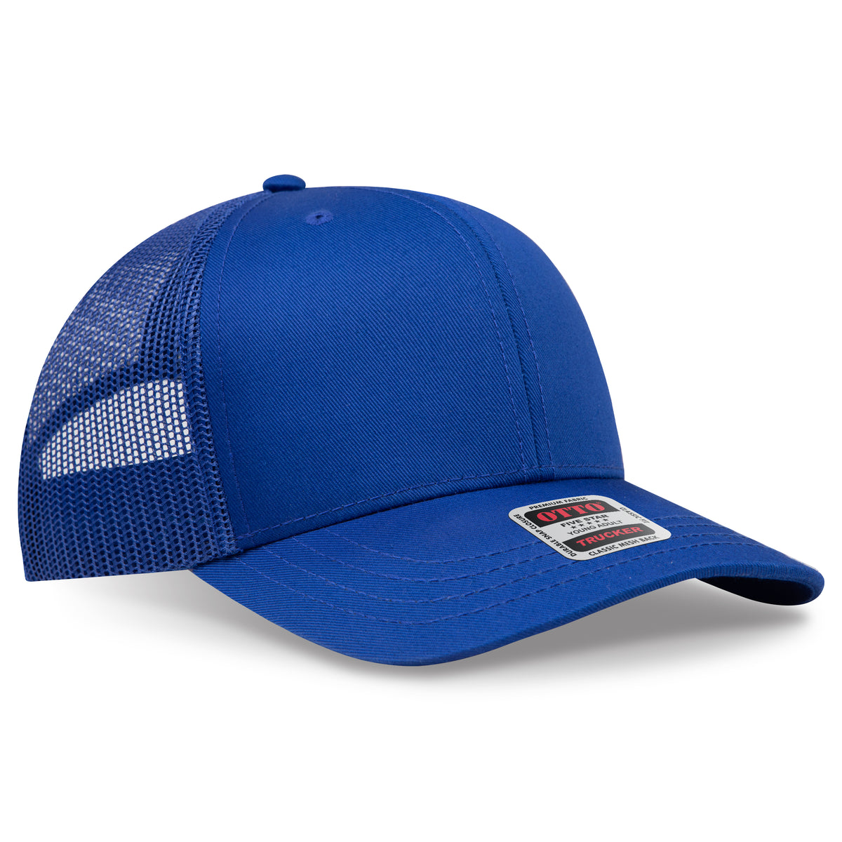 OTTO 112-1 6 Panel Mid Profile Mesh Back Trucker Hat