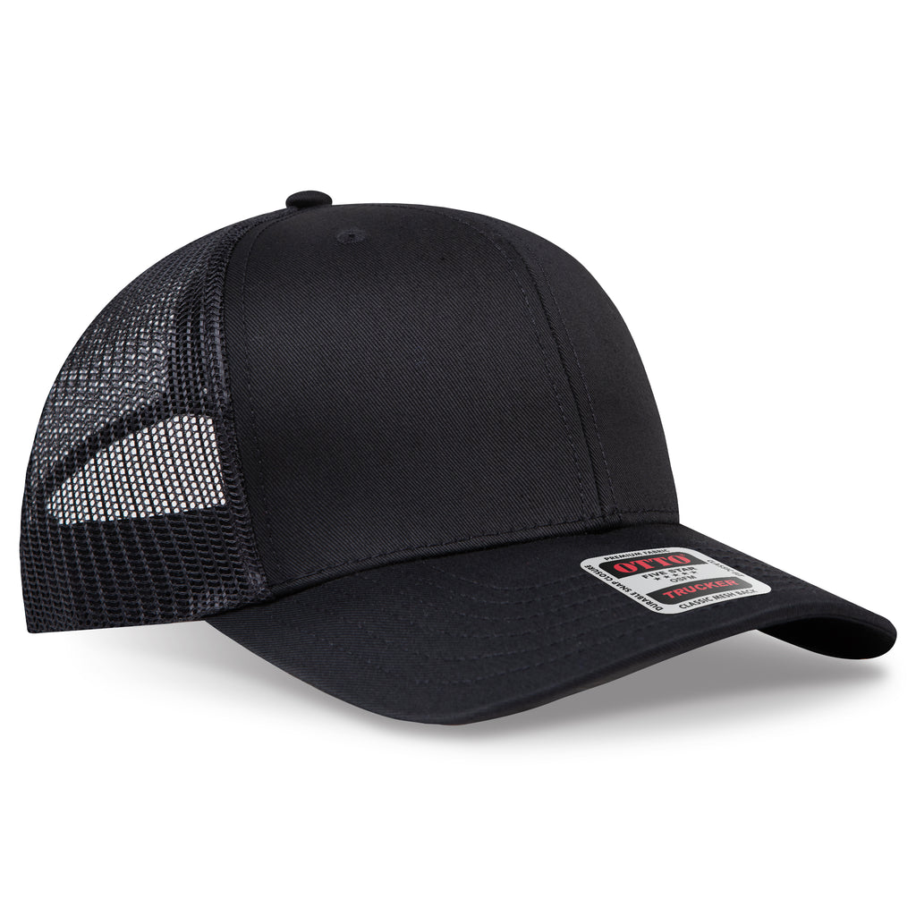 OTTO 112-1 6 Panel Mid Profile Mesh Back Trucker Hat