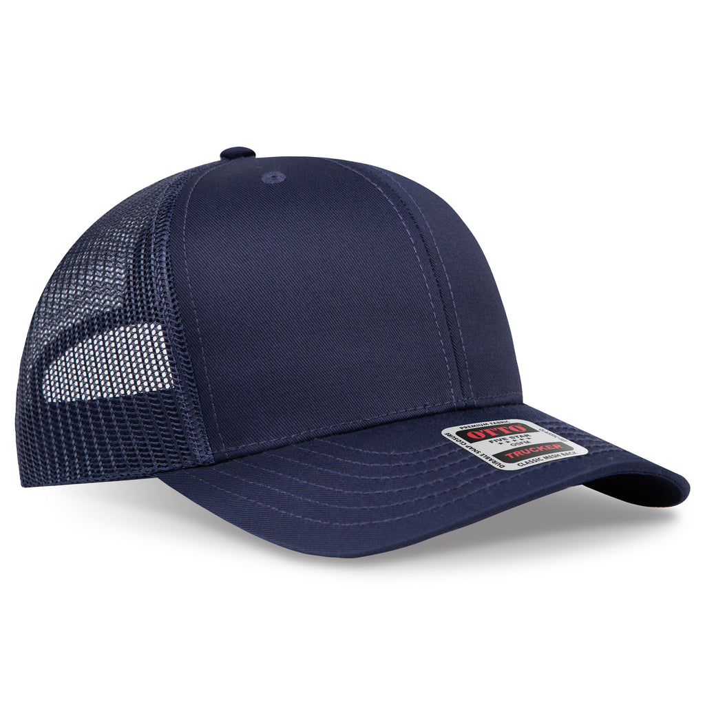 OTTO 112-1 6 Panel Mid Profile Mesh Back Trucker Hat