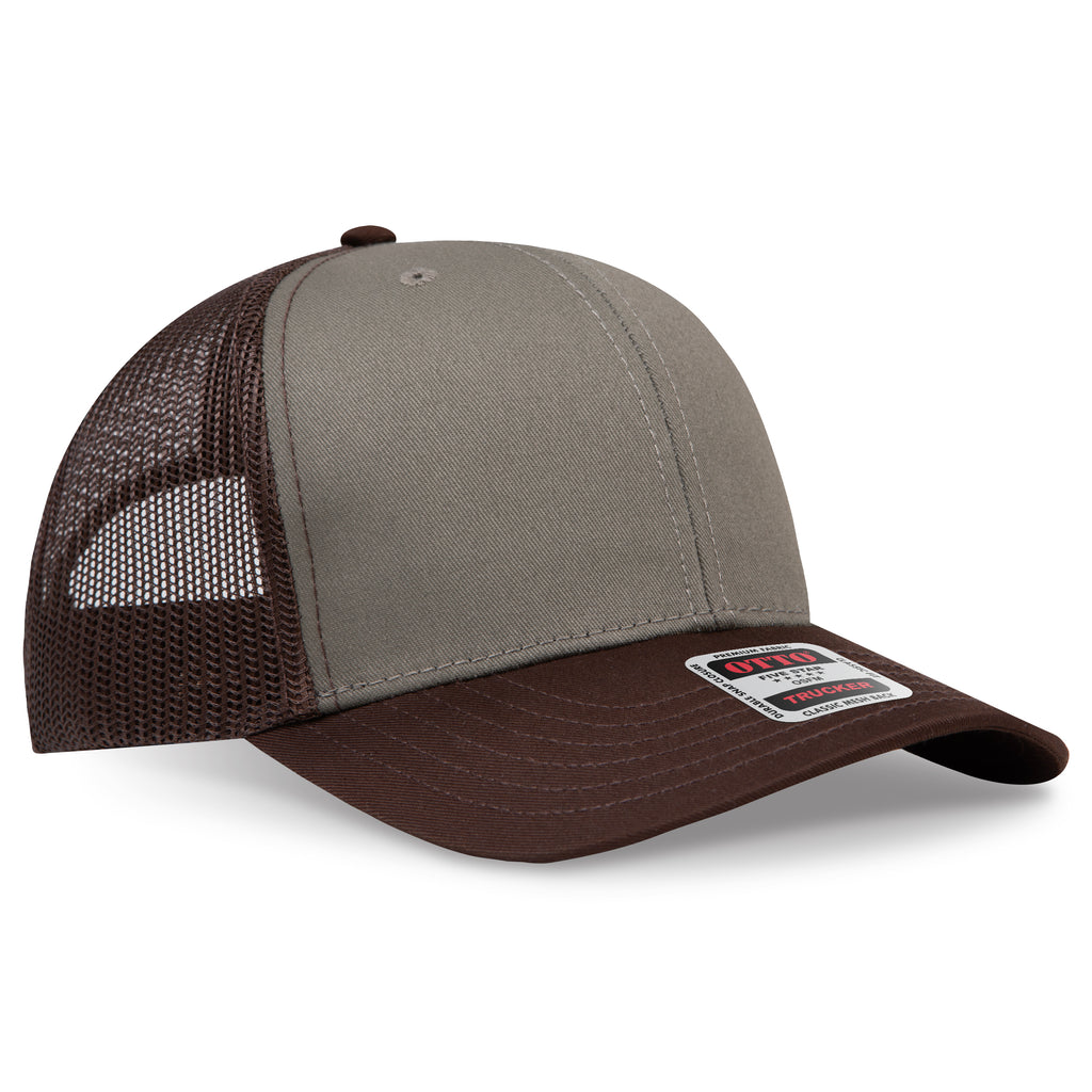 OTTO 112-1 6 Panel Mid Profile Mesh Back Trucker Hat