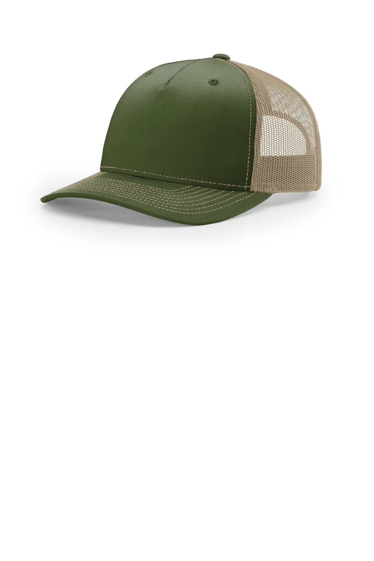 Richardson Five-Panel Trucker 112FP - Army Olive/Tan