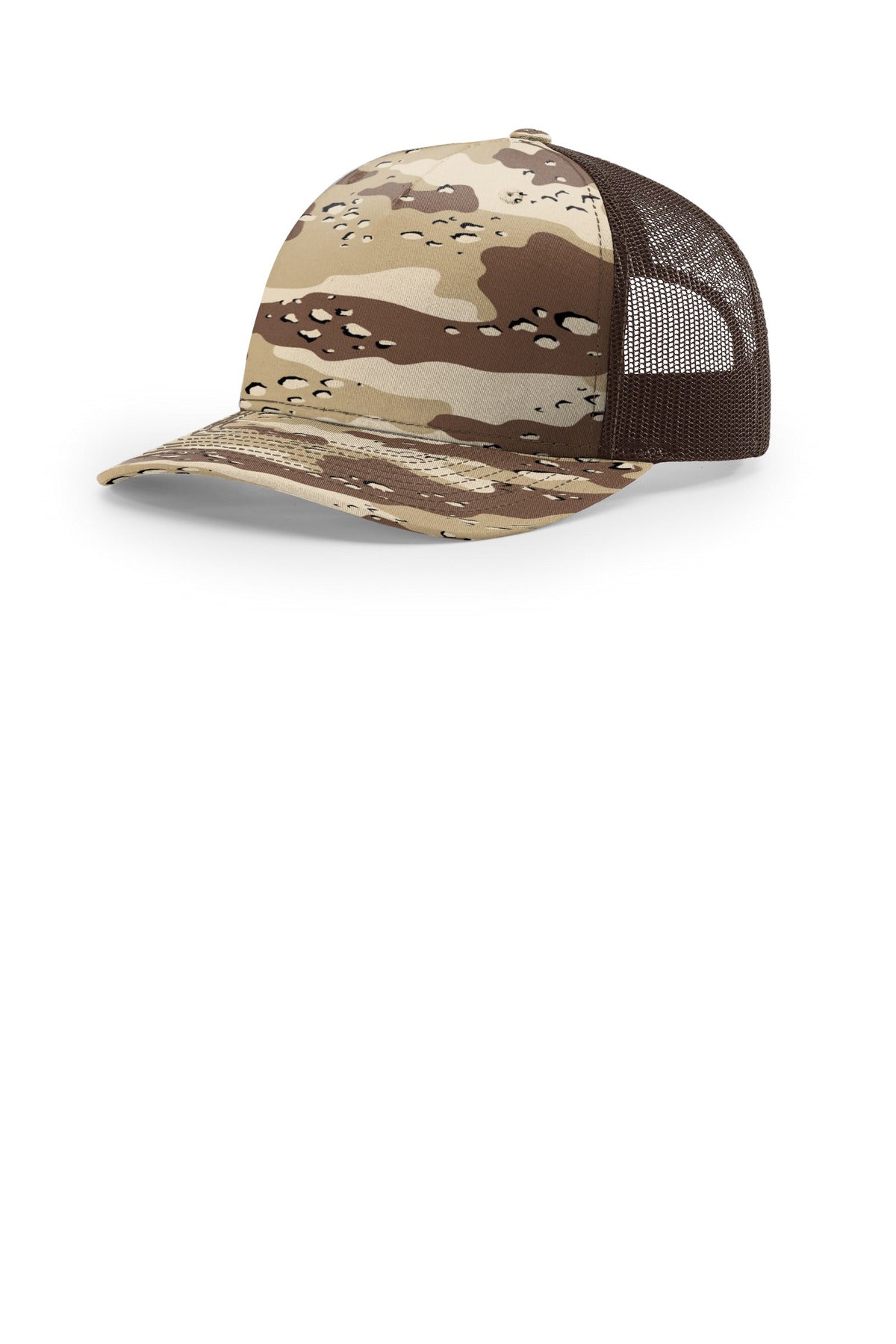 Richardson Printed Five-Panel Trucker 112PFP - Desert Camo/Brown