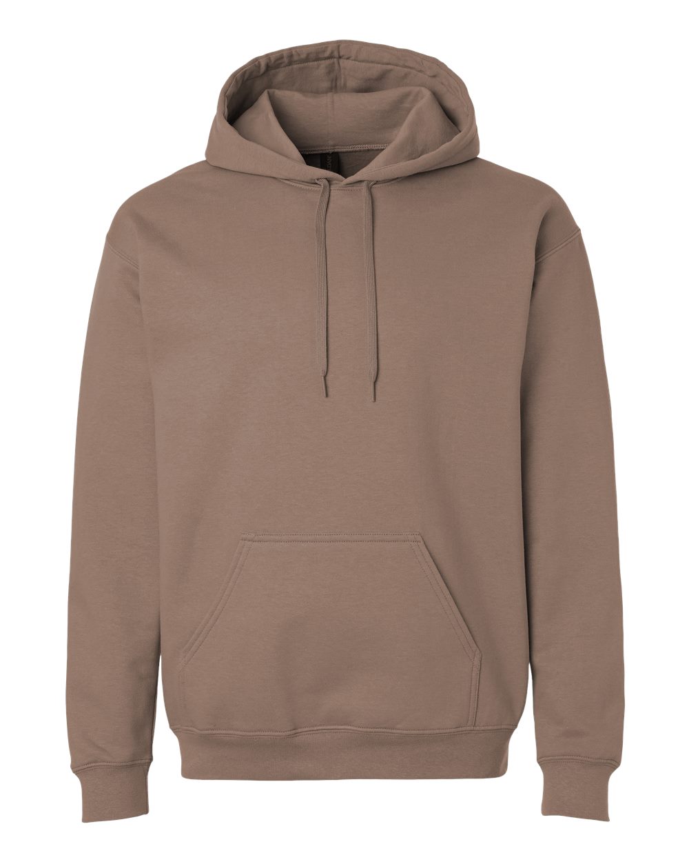 Gildan Softstyle Midweight Hooded Sweatshirt SF500 in Brown Savana