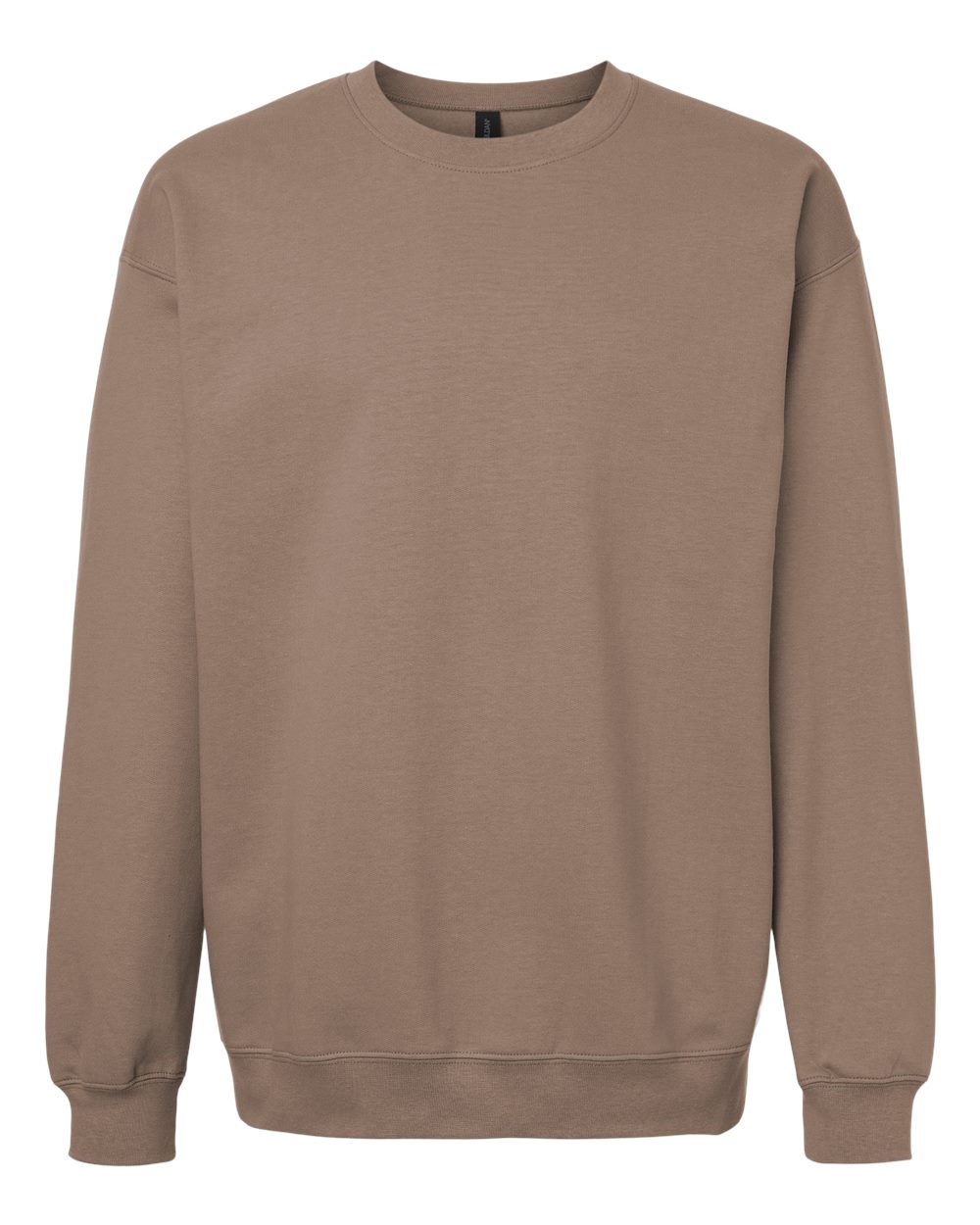 Gildan Softstyle Midweight Crewneck Sweatshirt SF000 in Brown Savana