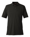 Harriton M200 Men's Pique Polo in Black