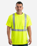 Berne HVK012T Tall Hi-Vis Class 2 Performance Tee - Hi-Vis Yellow