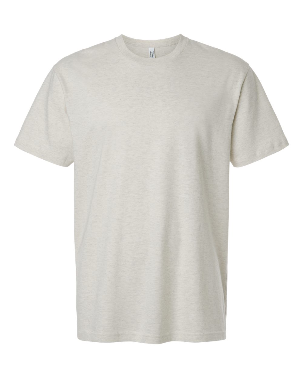 American Apparel 2001 Fine Jersey T-Shirt in Heather Oatmeal