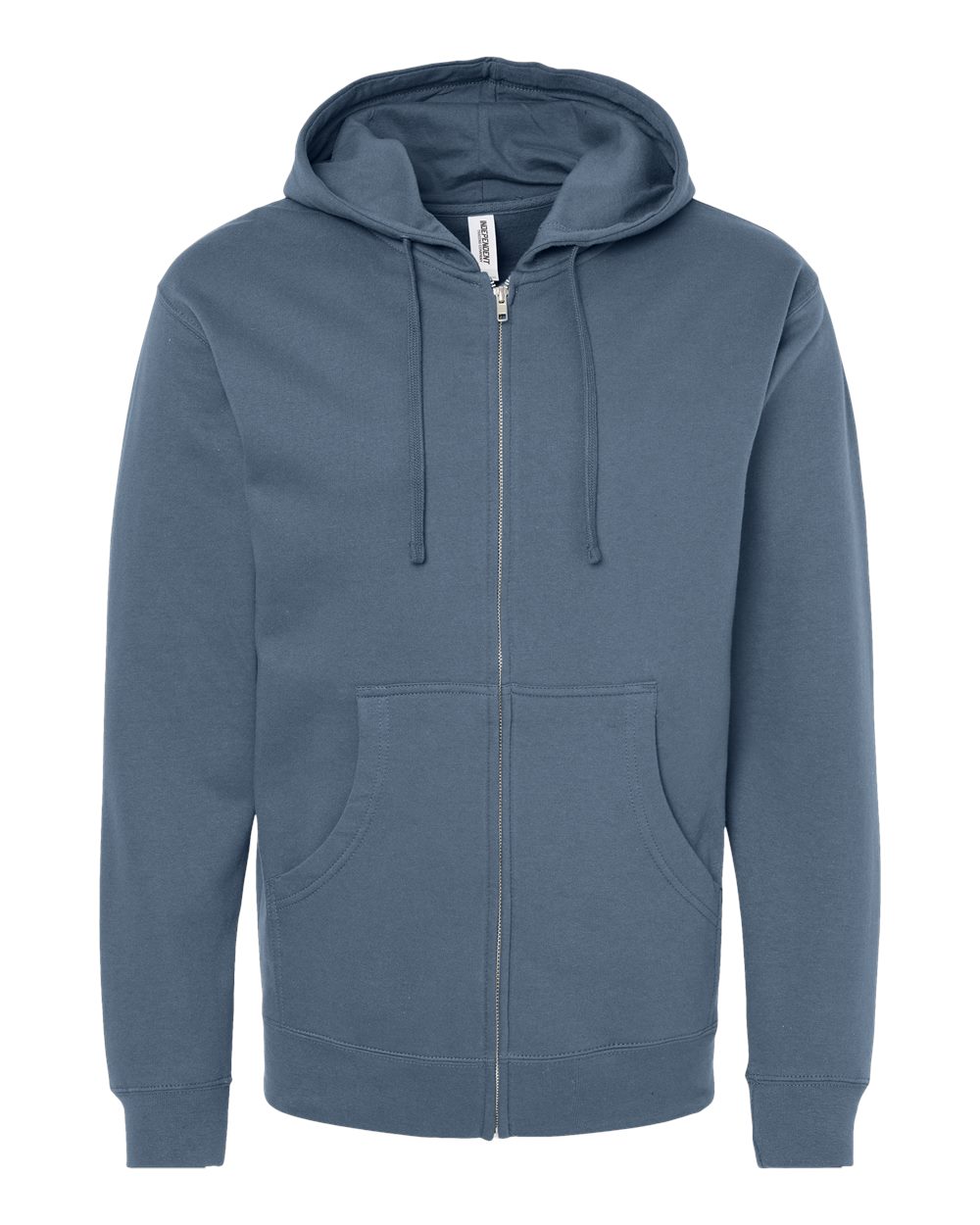 Independent Trading Co. Midweight Full-Zip Hooded Sweatshirt SS4500Z in Storm Blue