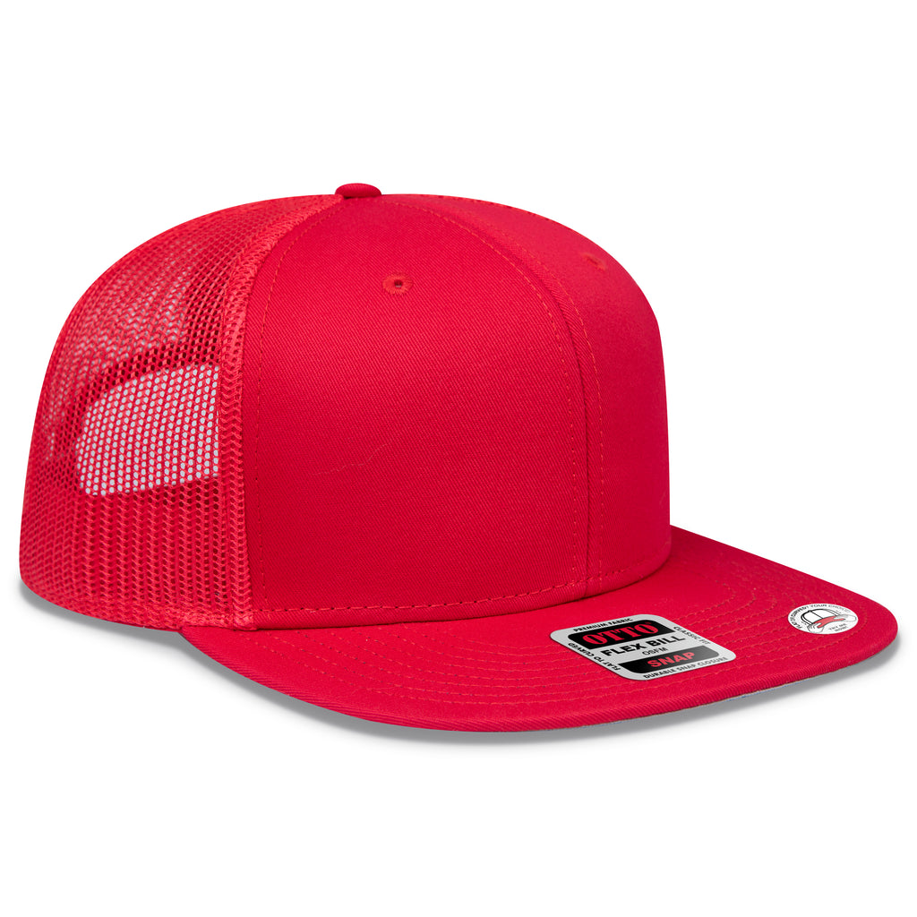 OTTO 141-1070 OTTO SNAP 6 Panel Pro Style Mesh Back Trucker Snapback Hat