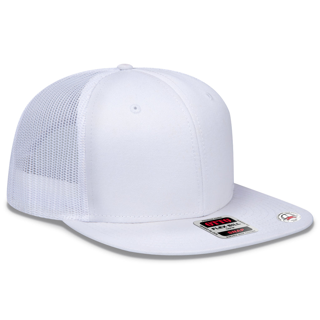 OTTO 141-1070 OTTO SNAP 6 Panel Pro Style Mesh Back Trucker Snapback Hat