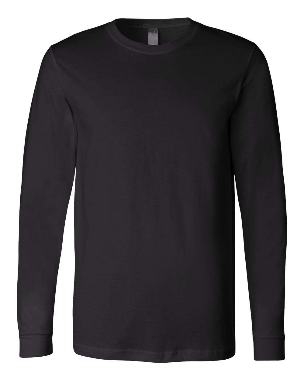 BELLA+CANVAS 3501 Jersey Long Sleeve T-Shirt in Black