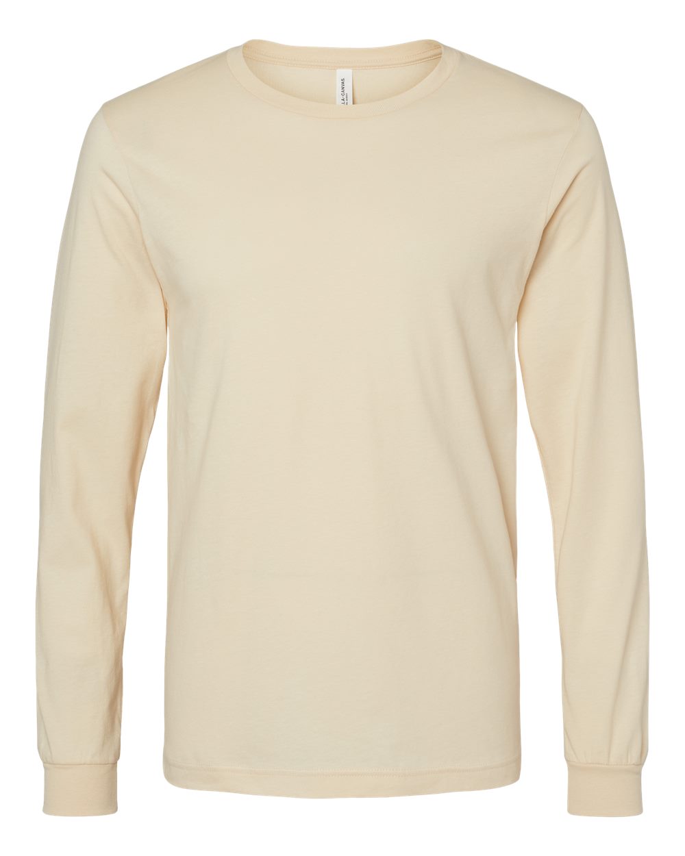 BELLA+CANVAS 3501 Jersey Long Sleeve T-Shirt in Soft Cream