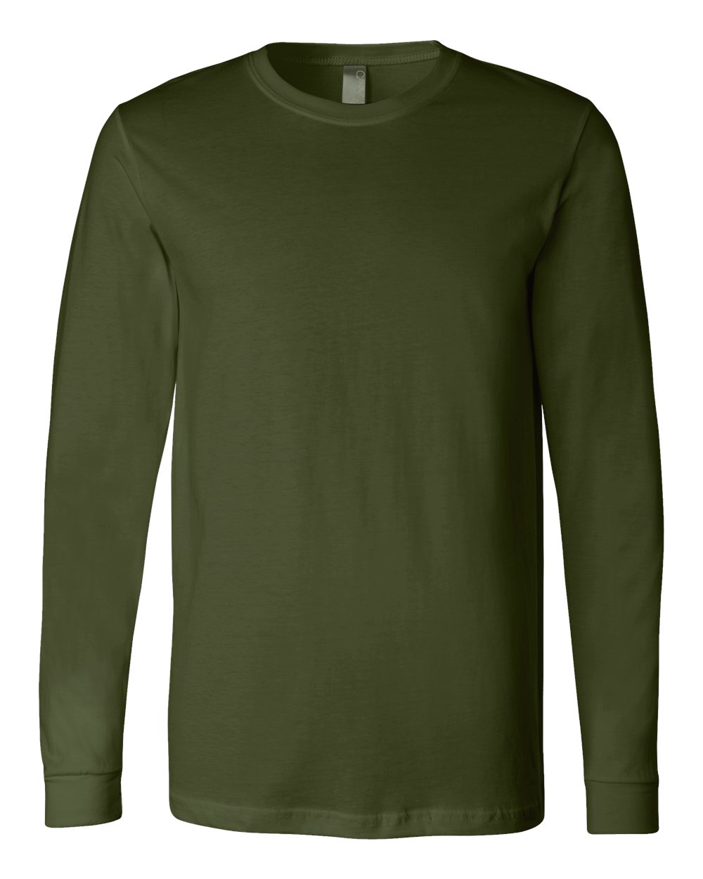 BELLA+CANVAS 3501 Jersey Long Sleeve T-Shirt in Olive