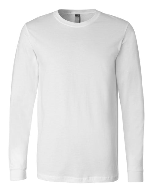 BELLA+CANVAS 3501 Jersey Long Sleeve T-Shirt in White