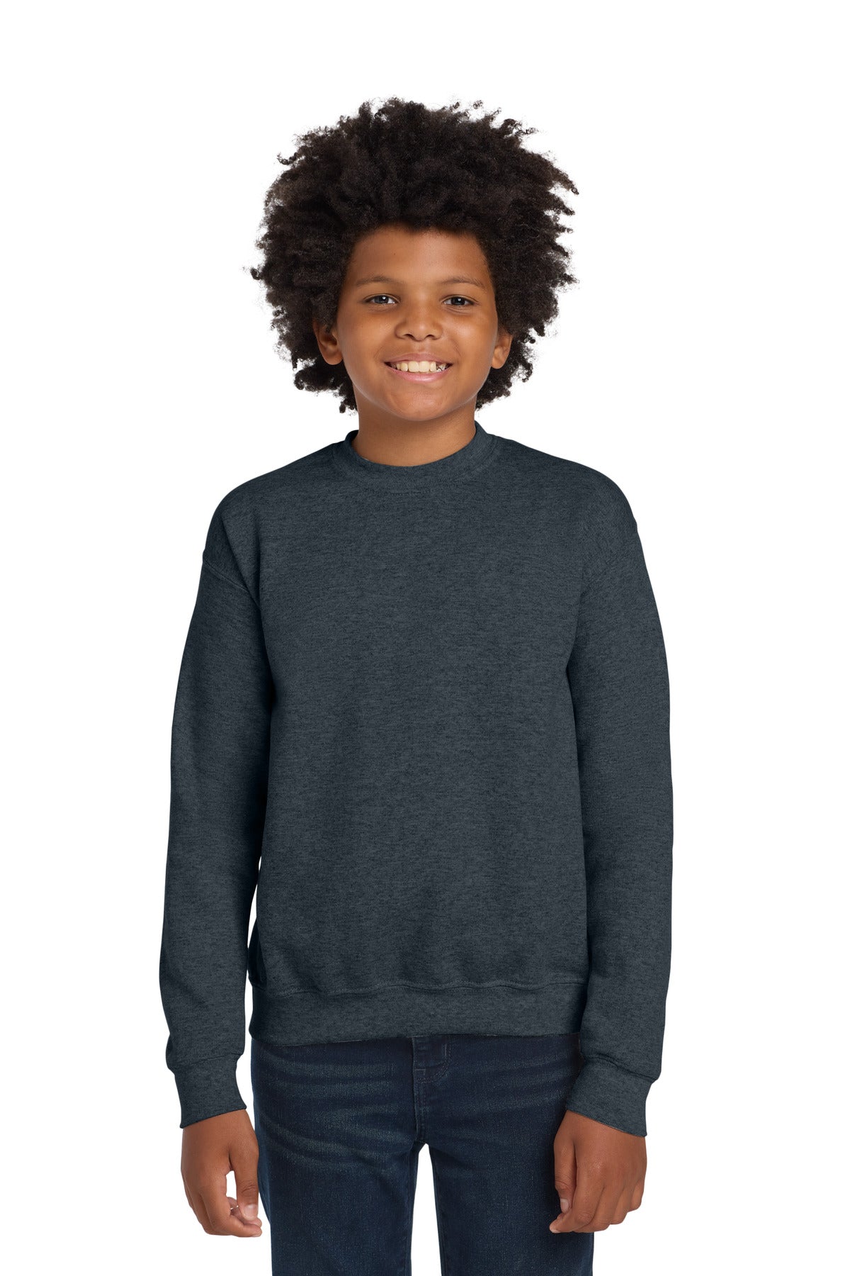 Gildan  Youth Heavy Blend  Crewneck Sweatshirt.  18000B