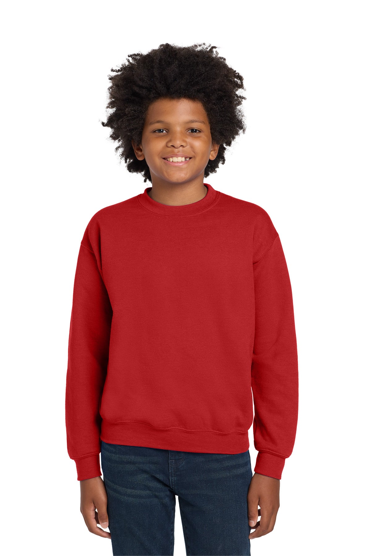 Gildan  Youth Heavy Blend  Crewneck Sweatshirt.  18000B