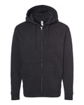 Independent Trading Co. Heavyweight Full-Zip Hooded Sweatshirt IND4000Z in Black