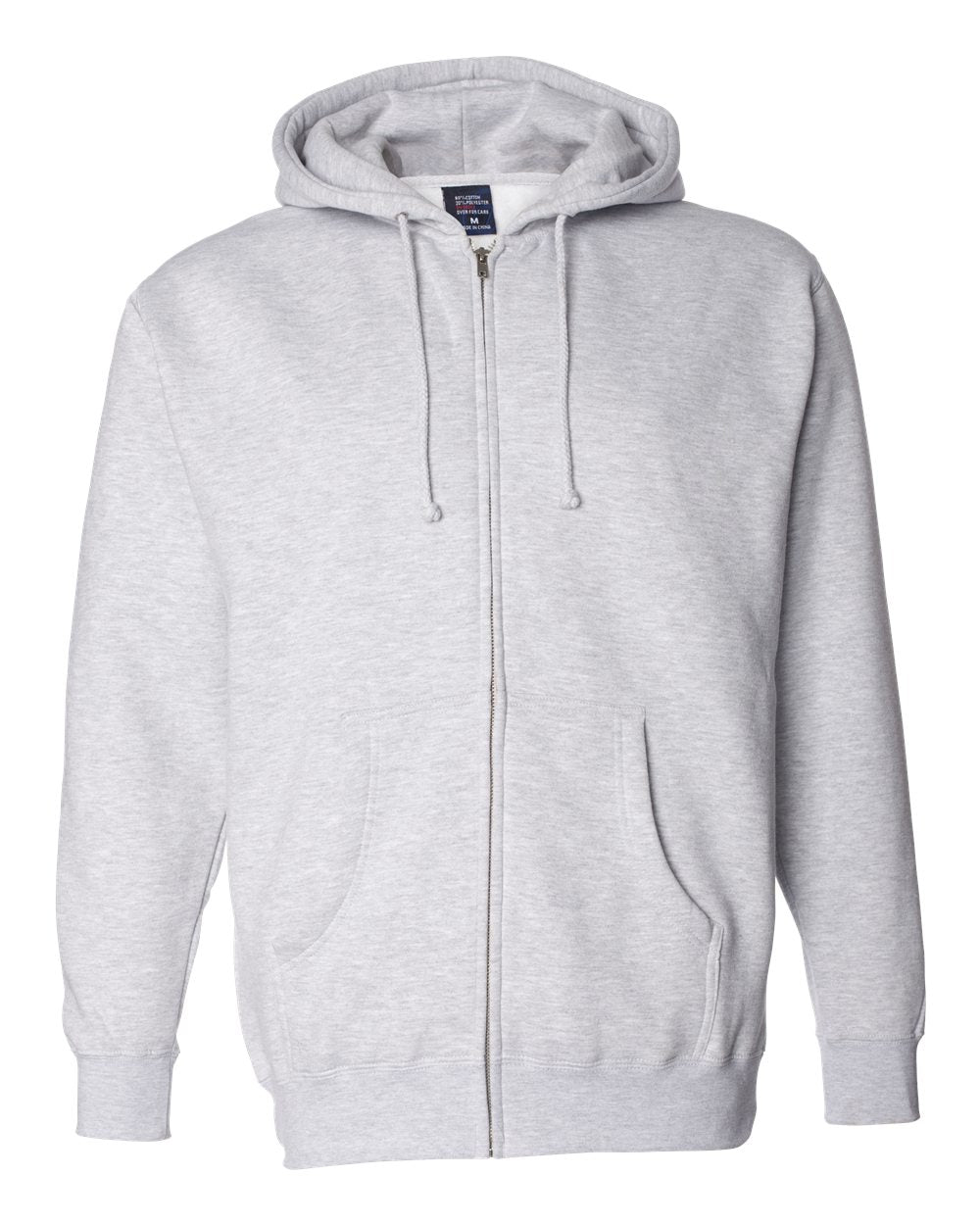 Independent Trading Co. Heavyweight Full-Zip Hooded Sweatshirt IND4000Z in Grey Heather
