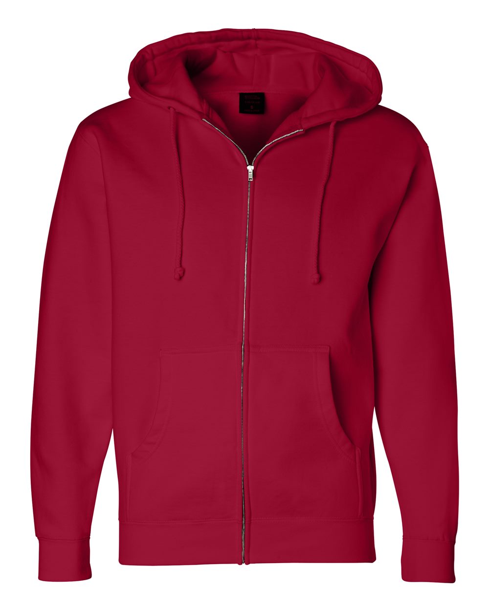 Independent Trading Co. Heavyweight Full-Zip Hooded Sweatshirt IND4000Z in Red