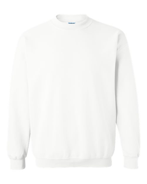Gildan 18000 Heavy Blend Crewneck Sweatshirt in White
