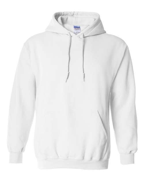 Gildan 18500 hooded sweatshirt in White